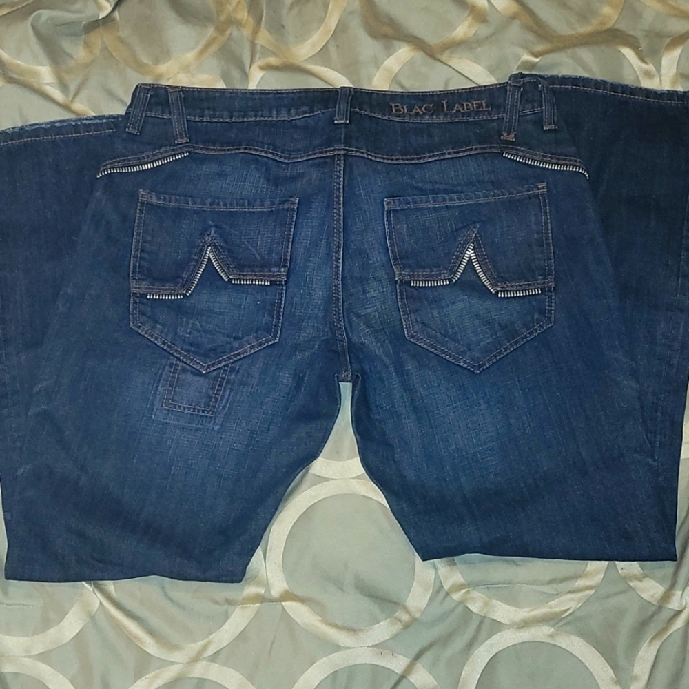 Boot cut black label men's jeans  size 40
